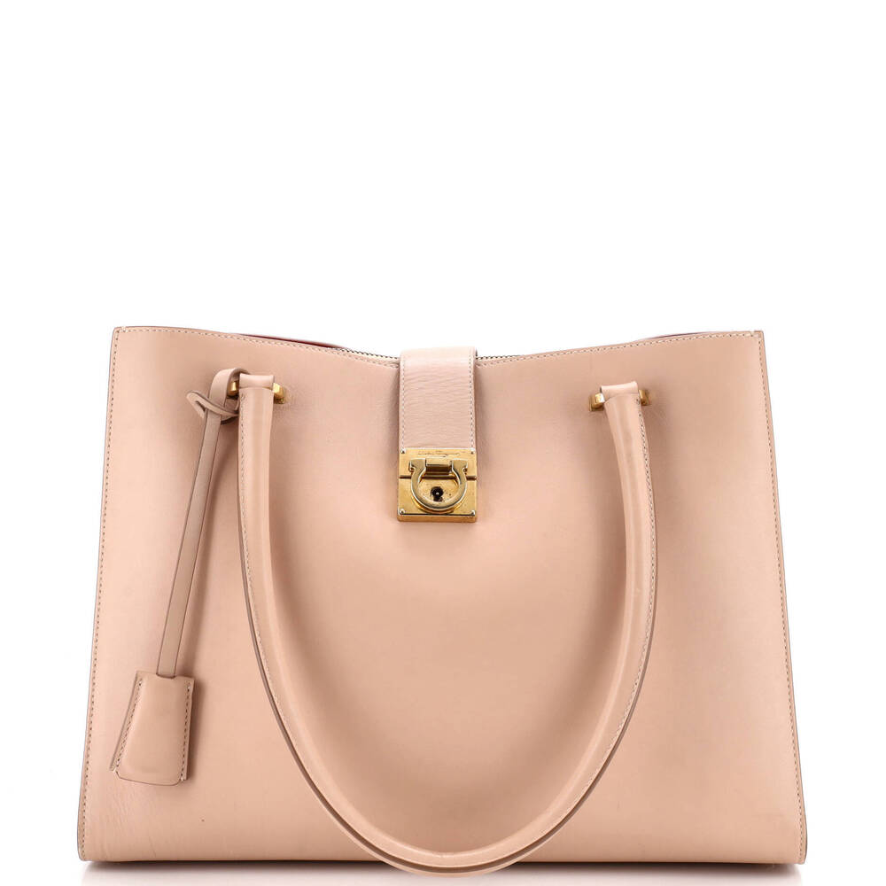 Salvatore Ferragamo Medium Gancio Lock Tote